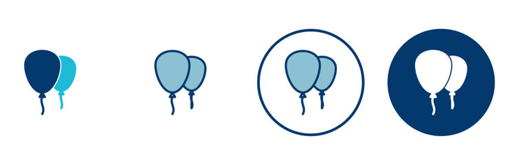 Balloon icon vector isolated on white background. party balloon icon decoration birthday vector. Balloon vector icon