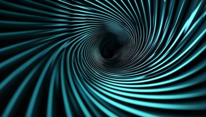 Obraz premium Abstract 3D Spiral Tunnel.