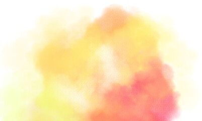 Transparent watercolor color smoke explosion texture overlay effect. Watercolor texture of clouds, paint brush strokes, paint stain strokes. Png file