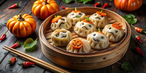 Steamed dumplings assumed monstrous forms, grins twisted in wicked delight and fangs bared as if eager to devour