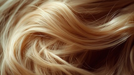 Naklejka premium Close Up of Blonde Hair