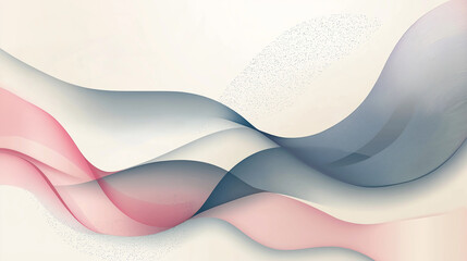 Obraz premium Abstract background with flowing lines creating pastel toned waves