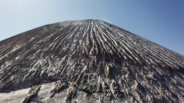 Icy peak of Avachinsky volcano, Kkamchatka