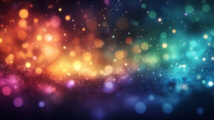Fototapeta premium Abstract Background with Colorful Lights and Bokeh