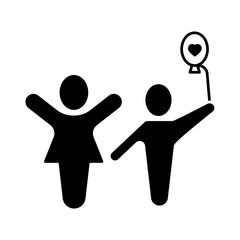 children concept line icon. Simple element illustration. children concept outline symbol design.