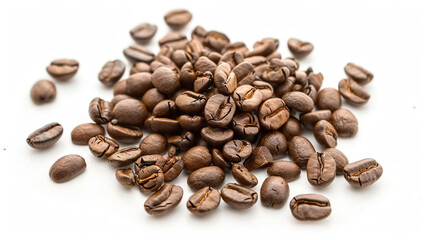 Fototapeta premium pile of coffee on a white background