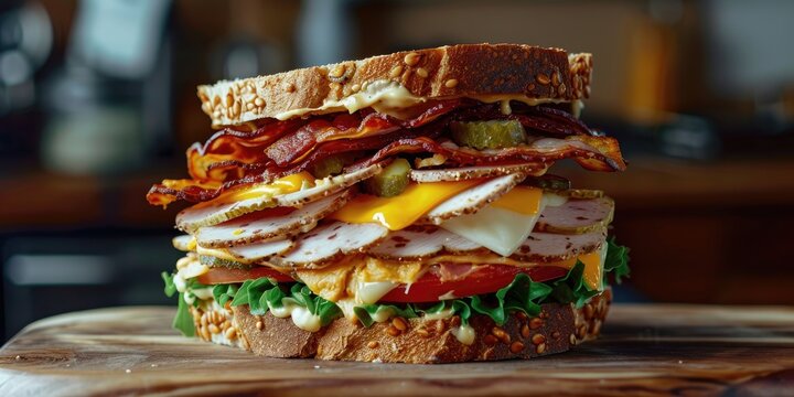 Zinker Club Featuring a Cheese Sandwich