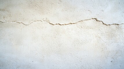 Obraz premium A white wall with a crack in it