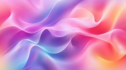 Obraz premium Colorful gradient pattern with soft, flowing lines, creating a smooth and harmonious design.