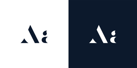 Abstract letter AA logo.