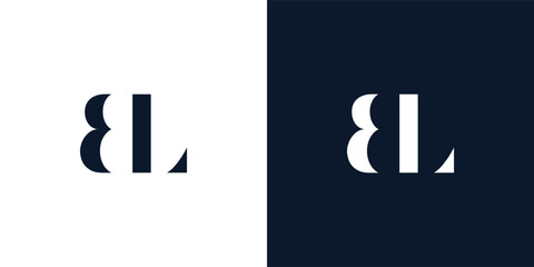Abstract letter BL logo.