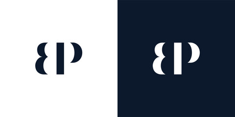 Abstract letter BP logo. © Gfxvect Pro