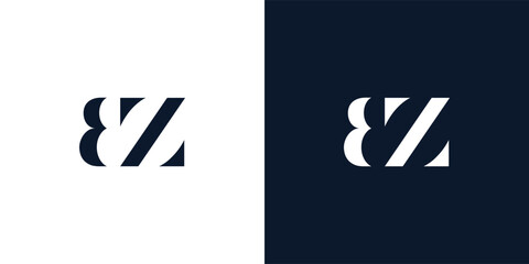 Abstract letter BZ logo.