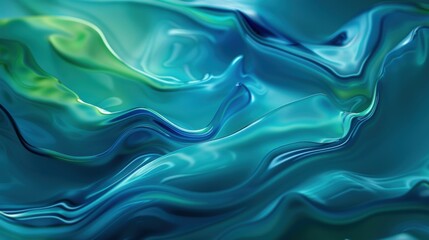 Obraz premium Vibrant Fluid Abstract Art Waves