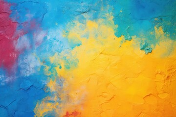 Fototapeta premium Vibrant abstract painting with bold colors