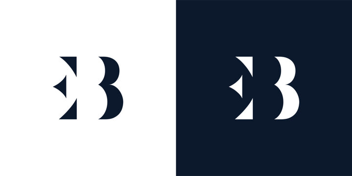 Abstract letter EB logo.
