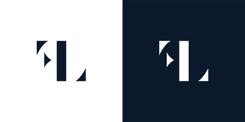 Abstract letter FL logo.