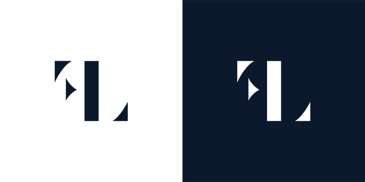 Abstract letter FL logo.
