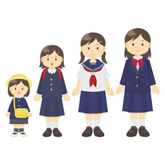女の子のイラスト