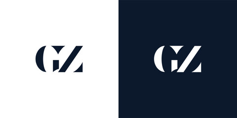 Abstract letter GZ logo.
