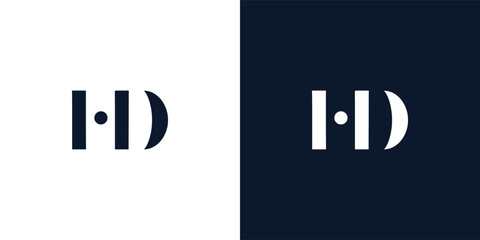 Abstract letter HD logo.