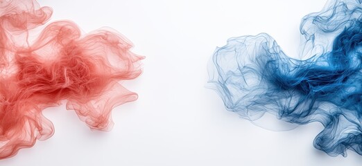 Fototapeta premium Vibrant abstract smoke swirls