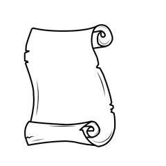 Hand Drawn Old Paper Scroll 