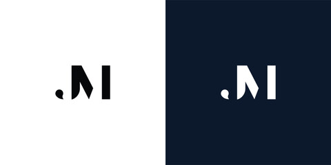 Abstract letter JM logo.