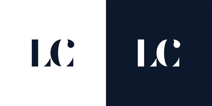 Abstract letter LC logo.