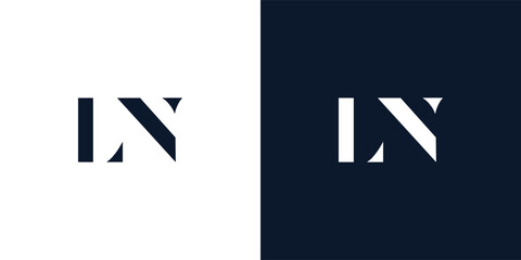 Abstract letter LN logo.