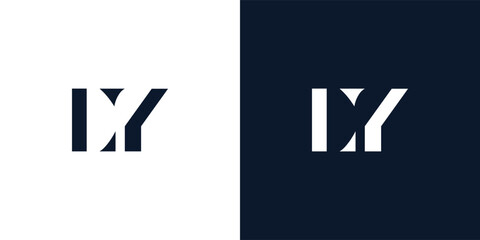Abstract letter LY logo.