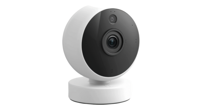 Home Security Camera with Panoramic View and Night Vision