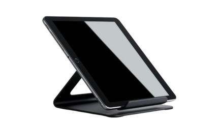 Modern tablet stand transparent background