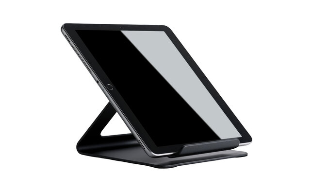 Modern tablet stand transparent background