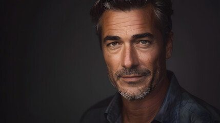 Obraz premium Handsome Man in Soft Lighting