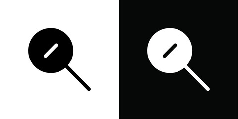 Zoom out icon Thin line flat illustration