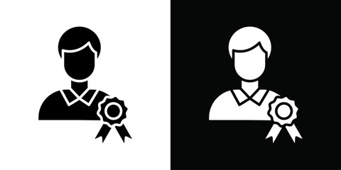 Ambassador icon Thin line flat illustration