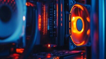 Close-Up of a Computer's Internal Components