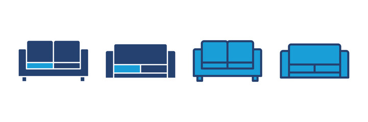 Sofa icon vector. sofa icon illustration