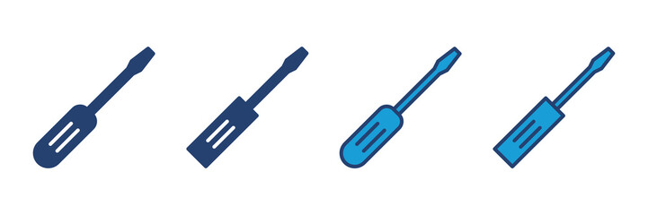 Screwdriver icon vector. tools icon vector