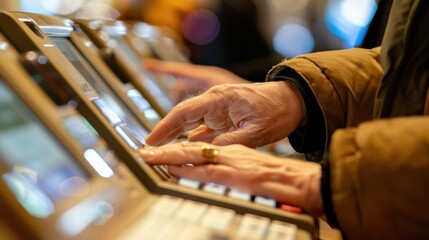 Online Banking Kiosk: A self-service terminal where customers access the bank's online platform to view accounts, transfer money, or pay bills.
