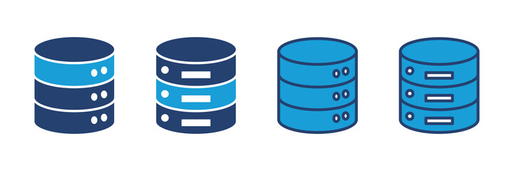 Database icon vector. database vector icon