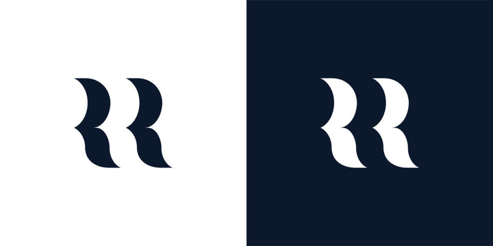 Abstract letter RR logo.
