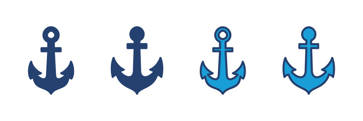 Anchor icon vector. Anchor symbol logo. Anchor marine icon. © AAVAA