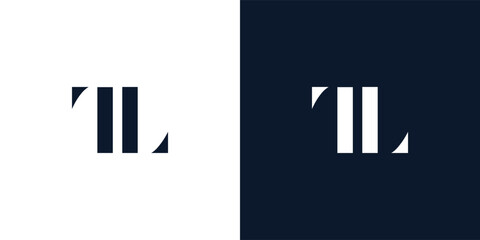 Abstract letter TL logo.