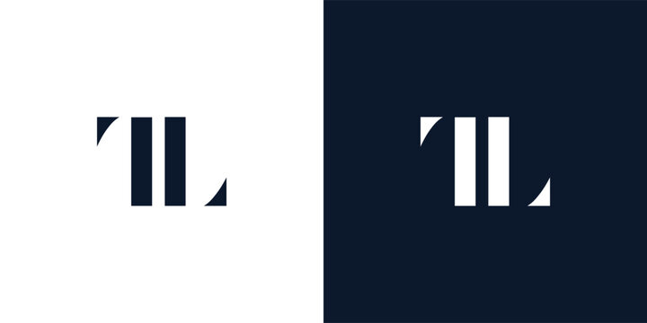 Abstract letter TL logo.