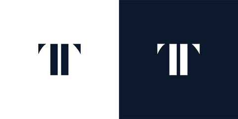 Abstract letter TT logo.