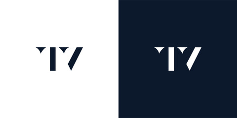 Abstract letter TV logo.