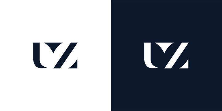 Abstract letter UZ logo.