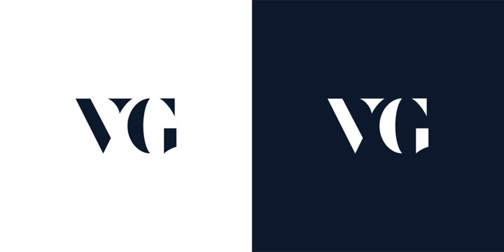 Abstract letter VG logo.